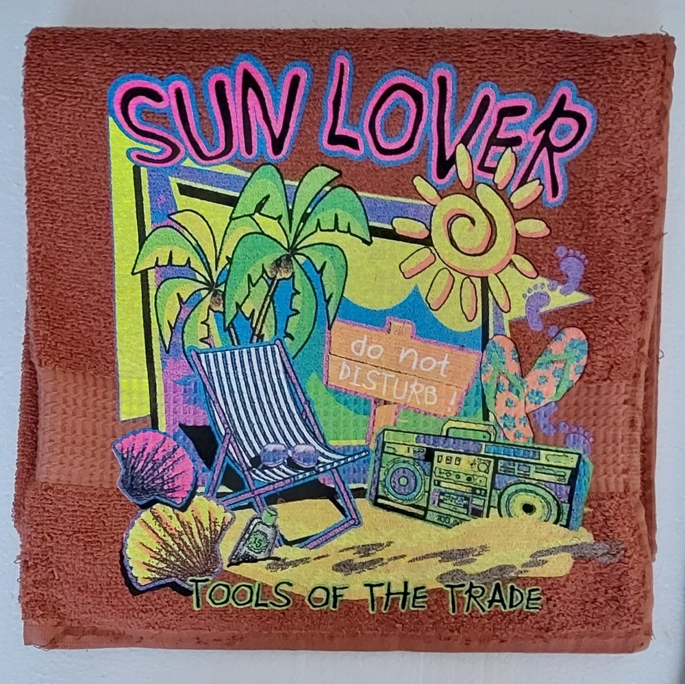 Beach towel rust 2 left